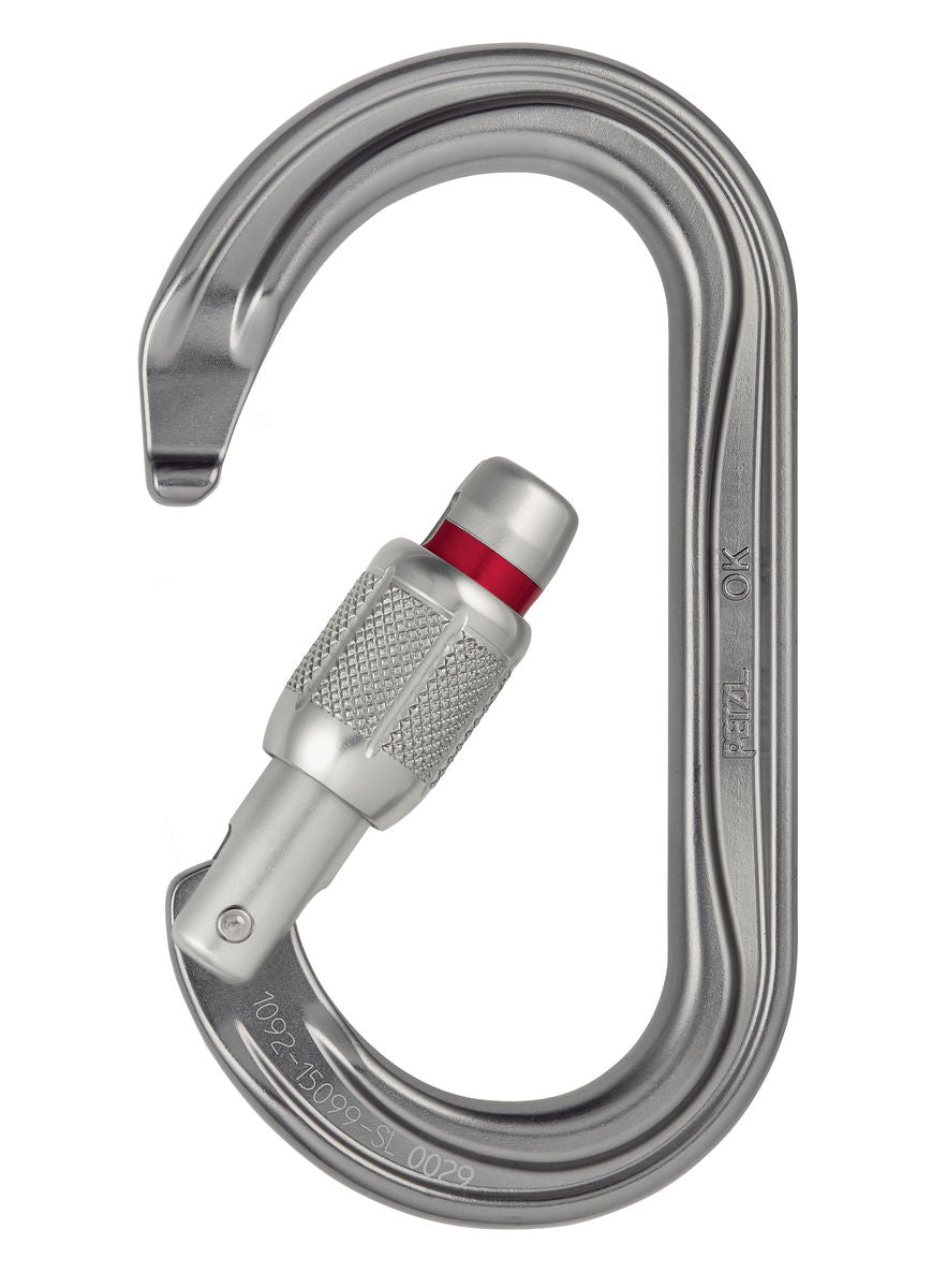 Petzl OK SCREW-LOCK - Ovaler Karabiner mit Schraubverschluss