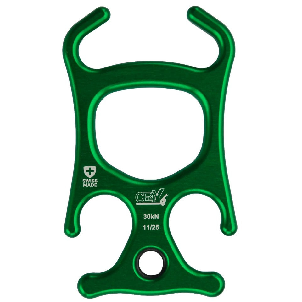 CE4Y Devil-8 Abseilgerät - Verstellbare Reibung | Schweizer Qualität