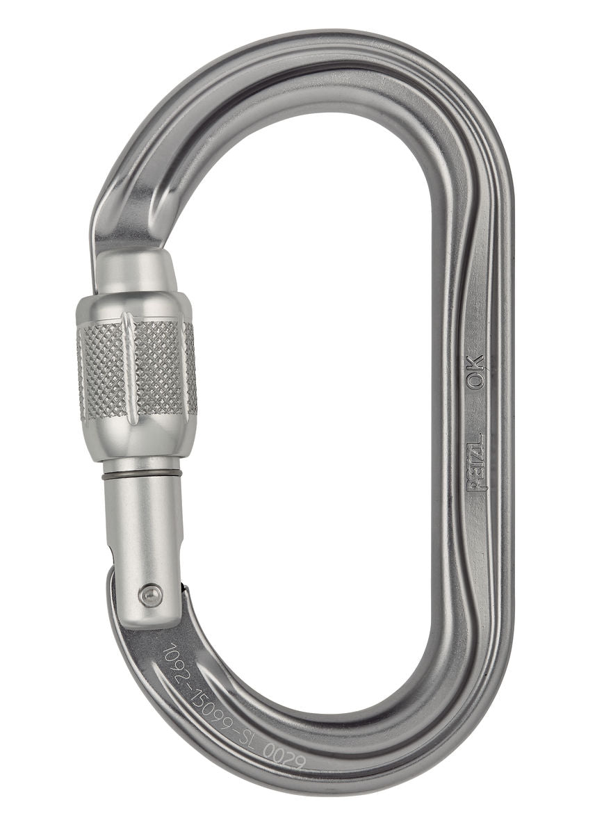 Petzl OK SCREW-LOCK - Ovaler Karabiner mit Schraubverschluss